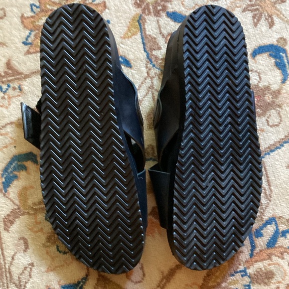 Luca del Forte men’s size 10.5 US (44 EUR) black leather sandals. Made in Italy - Picture 4 of 8